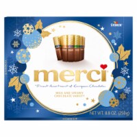 Merci Finest Christmas Assorted Milk Chocolate Candy Gift Box Perspective: Main