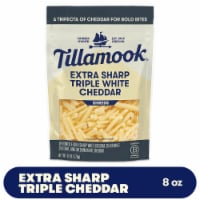 Tillamook Extra Sharp Triple White Cheddar Shredded Cheese Perspective: Main
