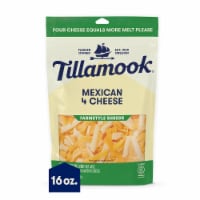 Tillamook® Mexican 4 Cheese Blend Shredded Cheese Farmstyle Perspective: Main