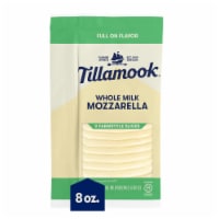 Tillamook® Whole Milk Mozzarella Sliced Cheese Farmstyle Perspective: Main