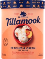 Tillamook Premium Peaches and Cream Ice Cream Perspective: Main