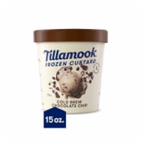 Tillamook Cold Brew Chocolate Chip Frozen Custard Dessert Perspective: Main
