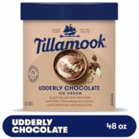 Tillamook Udderly Chocolate Ice Cream Tub Perspective: Main
