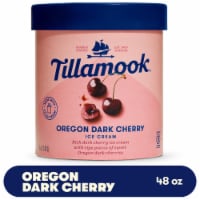 Tillamook Oregon Dark Cherry Ice Cream Tub Perspective: Main