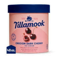 Tillamook Oregon Dark Cherry Ice Cream Tub Perspective: Main
