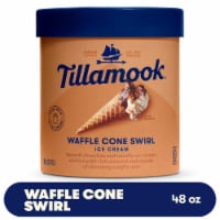 Tillamook Waffle Cone Swirl Ice Cream Tub Perspective: Main
