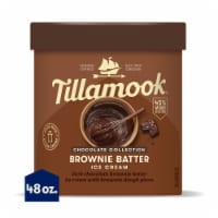 Tillamook Chocolate Collection Brownie Batter Ice Cream Tub Perspective: Main