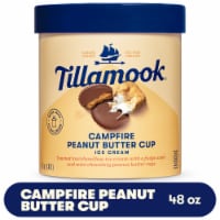 Tillamook Campfire Peanut Butter Cup Ice Cream Tub Perspective: Main