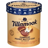 Tillamook Campfire Peanut Butter Cup Ice Cream Tub Perspective: Main
