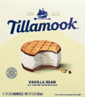 Tillamook® Vanilla Bean Waffle Cone Ice Cream Sandwiches Perspective: Main