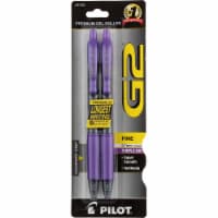 Pilot® G2® 0.7mm Fine Comfort Grip Gel Roller Pens - Purple Perspective: Main