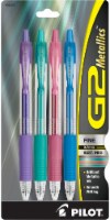 Pilot G2 Metallics 07.mm Fine Point Pens - 4 Pack - Multi-Color Perspective: Main