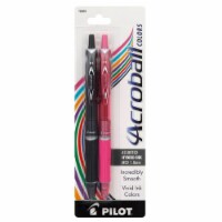 Pilot Acroball Colors Hybrid Ink Pens - Pink/Black Perspective: Main
