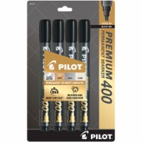 Pilot® Premium 400 Chisel Point Permanent Marker 4 Pack - Black Perspective: Main
