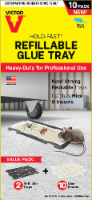 Victor® Hold-Fast Refillable Glue Tray Value Pack