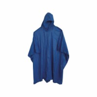 Boss Blue Vinyl Rain Poncho&#44; One Size Fits All
