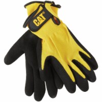 CAT® Men's XL Nitrile Coated Nylon Knit Glove - Black / Yellow