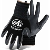 BOSS 8442K Kids Big Helper Nylon Gloves, Black
