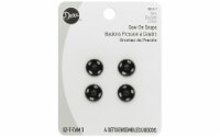 Dritz Sew-On Snaps 4/Pkg-Black Size 3