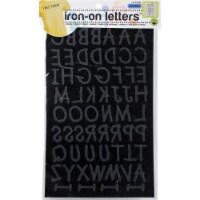 Dritz Iron-On Letters Soft Flock - 1  Lemonade-Black
