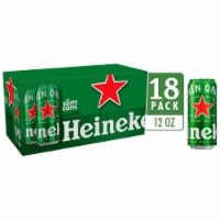 Heineken Original Lager Beer, 18 Pack, 12 fl oz Cans Perspective: Main