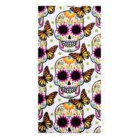 Day of the Dead Muertos Mariposa Print Dual Kitchen Towel - Dia de los Muertos Perspective: Main