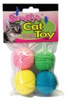 Scruffys Assorted Sponge Balls Foam Pet Toy Large 4 pk - Total Qty: 1; Each Pack Qty: 4;