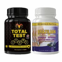 Total Test Testosterone Booster and Brazilian Belly Burn Combo Pack