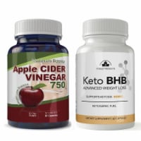 Keto BHB for Weight Loss & Maximum Potency Apple Cider Vinegar Capsules Combo Pack