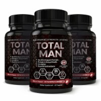Total Man 1600mg, Tribulus & Tongkat Ali-Natural aphrodisiac and Libido booster (60 Capsules)