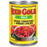Red Gold® Tomato Love Mild Diced Tomatoes + Green Chilies Perspective: Main