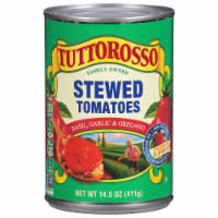 Tuttorosso® Italian Stewed Tomatoes with Basil Garlic and Oregano Can Perspective: Main