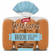 Sara Lee Artesano Brioche Hot Dog Buns Perspective: Main