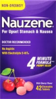 Nauzene Upset Stomach & Nausea Chewable Tablets Wild Cherry Flavor - 42 ct