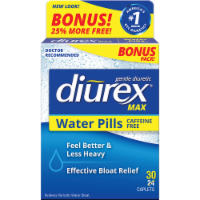 Diurex Caffiene Free Water Pills Bonus Pack Perspective: Main