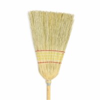 Carolina Mop Manufacturing 7430 CLEAN 5-Sew Clean Sweep Corn Blend Broom Lacquer Handle