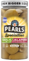 Pearls® Garlic/Jalapeno Double Hand Stuffed Colossal Olives Perspective: Main