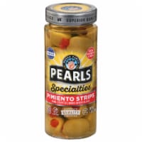 Pearls® Specialties® Pimiento Strips Hand-Stuffed Jumbo Queen Green Olives Perspective: Main