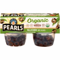 Pearls Organic Sliced Ripe Olive Cups 4 Count Perspective: Main