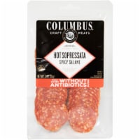 Columbus® Sliced Hot Sopressata Salame Perspective: Main