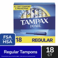Tampax Pearl Regular Absorbency Leak Guard™ Protection Unscented Tampons