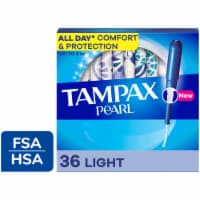 Tampax Pearl LeakGuard Protection Tampons Light Absorbency Unscented