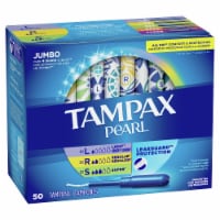 Tampax Pearl Light Regular & Super Unscented Tampons Perspective: Main