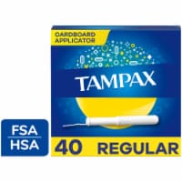 Tampax Cardboard Applicator Tampons Regular Absorbency Unscented Perspective: Main
