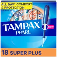 Tampax Pearl LeakGuard Protection Super Plus Absorbency Unscented Tampons