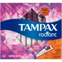 Tampax Radiant Super Plus Unscented Tampons Perspective: Main