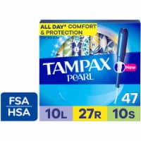 Tampax Pearl LeakGuard Protection Tampons Trio Pack Light/Regular/Super Absorbency Unscented