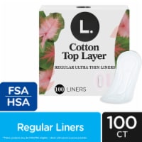 L. Cotton Top Layer Ultra Thin Liners Regular Absorbency Perspective: Main