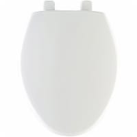 Mayfair Slow Close Elongated Plastic Toilet Seat - White