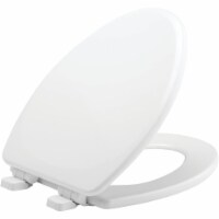 Mayfair Elongated Enameled Wood Toilet Seat - White